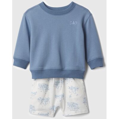 Gap Baby Set Sweatshirt & Shorts - Boys Modrá 18-24m Gap Baby Set Sweatshirt & Shorts - Boys Modrá 18-24m