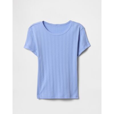 Gap Children'S Ribbed T-Shirt - Girls Svetlomodrá Xs Gap Children'S Ribbed T-Shirt - Girls Svetlomodrá Xs