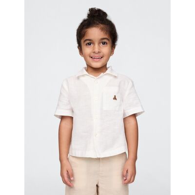 Gap Baby Linen Shirt - Boys Biela 3yrs Gap Baby Linen Shirt - Boys Biela 3yrs