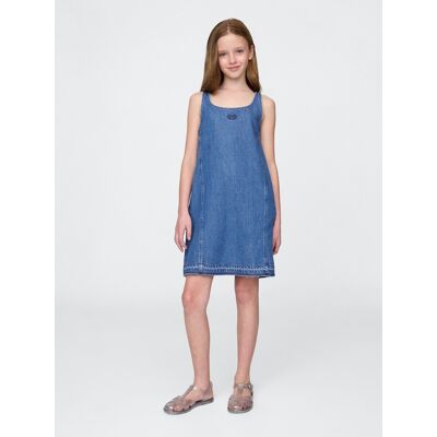 Gap Children'S Denim Dress Ultrasoft Americana - Girls Svetlomodrá L Gap Children'S Denim Dress Ultrasoft Americana - Girls Svetlomodrá L