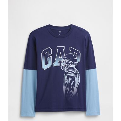 Gap Children'S T-Shirt - Boys Modrá L Gap Children'S T-Shirt - Boys Modrá L
