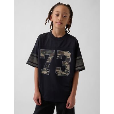 Gap Detské Oversize Tričko Z Funkčnej Sieťoviny Čierna L Gap Detské Oversize Tričko Z Funkčnej Sieťoviny Čierna L