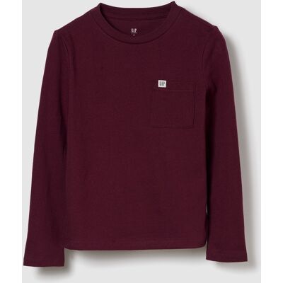 Gap Children'S T-Shirt With Pocket - Boys Tmavočervená M Gap Children'S T-Shirt With Pocket - Boys Tmavočervená M