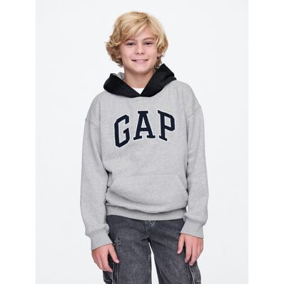 Gap Kids Sweatshirt With Logo - Boys Šedá L Gap Kids Sweatshirt With Logo - Boys Šedá L