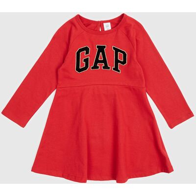 Červené Dievčenské Šaty S Logom Gap Červená 2yrs Červené Dievčenské Šaty S Logom Gap Červená 2yrs