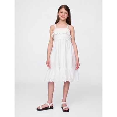 Gap Children'S Dress With Ruffles Americana - Girls Biela L Gap Children'S Dress With Ruffles Americana - Girls Biela L