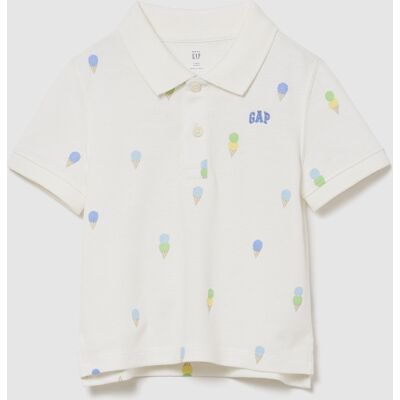 Gap Detské Polo Tričko - Chlapci Biela 18-24m Gap Detské Polo Tričko - Chlapci Biela 18-24m