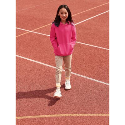 Pink Children'S Sweatshirt Classic Kangaroo Fruit Of The Loom Ružová 9-10 Y Pink Children'S Sweatshirt Classic Kangaroo Fruit Of The Loom Ružová 9-10 Y