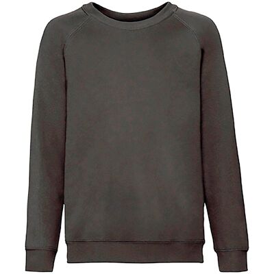 Czarna Bluza Dziecięca Raglan Sweat Fruit Of The Loom Hnedá 158-164 Czarna Bluza Dziecięca Raglan Sweat Fruit Of The Loom Hnedá 158-164