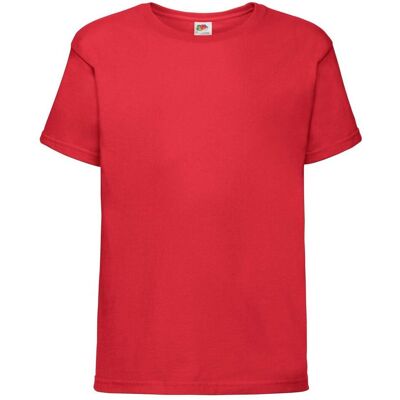Fruit of the Loom Children'S T-Shirt Sofspun 610150 100% Cotton 160g/165g Červená 9-10 Y Fruit of the Loom Children'S T-Shirt Sofspun 610150 100% Cotton 160g/165g Červená 9-10 Y