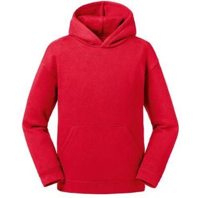 Red Authentic Russell Hooded Sweatshirt For Children Červená 9-10 Y Red Authentic Russell Hooded Sweatshirt For Children Červená 9-10 Y