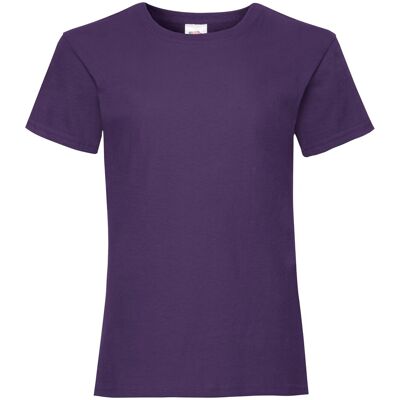 Valueweight Fruit Of The Loom Girls' T-Shirt Fialová 146-152 Valueweight Fruit Of The Loom Girls' T-Shirt Fialová 146-152