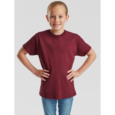 Burgundy Children'S T-Shirt Original Fruit Of The Loom Tmavočervená 3-4 Y Burgundy Children'S T-Shirt Original Fruit Of The Loom Tmavočervená 3-4 Y