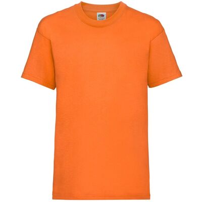 Orange Baby Cotton T-Shirt Fruit Of The Loom Oranžová 7-8 Y Orange Baby Cotton T-Shirt Fruit Of The Loom Oranžová 7-8 Y