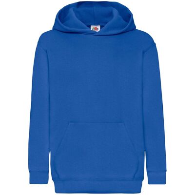 Blue Children'S Sweatshirt Classic Kangaroo Fruit Of The Loom Modrá 7-8 Y Blue Children'S Sweatshirt Classic Kangaroo Fruit Of The Loom Modrá 7-8 Y