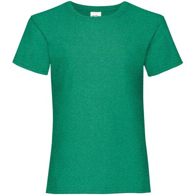 Valueweight Fruit Of The Loom Girls' Green T-Shirt Zelená 5-6 Y Valueweight Fruit Of The Loom Girls' Green T-Shirt Zelená 5-6 Y