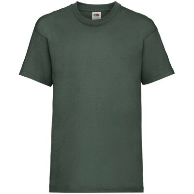 Green Fruit Of The Loom Kids Cotton T-Shirt Kaki 7-8 Y Green Fruit Of The Loom Kids Cotton T-Shirt Kaki 7-8 Y