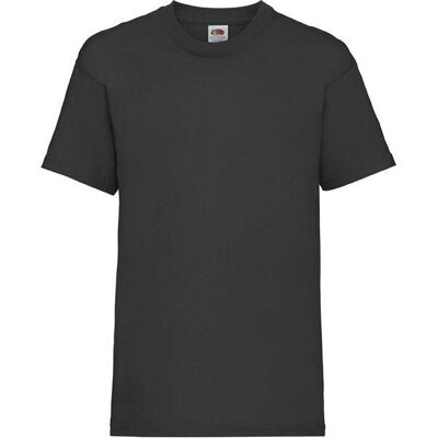Black Fruit Of The Loom Cotton T-Shirt Šedá 9-10 Y Black Fruit Of The Loom Cotton T-Shirt Šedá 9-10 Y
