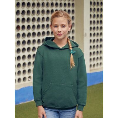 Bottle Green Children'S Sweatshirt Classic Kangaroo Fruit Of The Loom Kaki 9-10 Y Bottle Green Children'S Sweatshirt Classic Kangaroo Fruit Of The Loom Kaki 9-10 Y