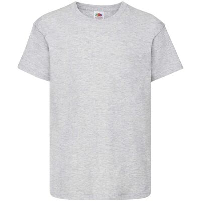 Grey T-Shirt For Children Original Fruit Of The Loom Šedá 5-6 Y Grey T-Shirt For Children Original Fruit Of The Loom Šedá 5-6 Y