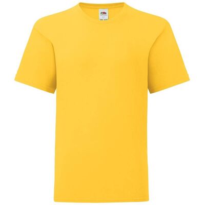 Yellow Children'S T-Shirt In Combed Cotton Fruit Of The Loom Oranžová 7-8 Y Yellow Children'S T-Shirt In Combed Cotton Fruit Of The Loom Oranžová 7-8 Y