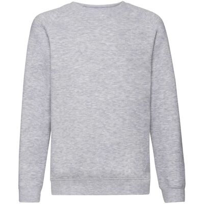 Gray Children'S Sweatshirt Raglan Sweat Fruit Of The Loom Šedá 9-10 Y Gray Children'S Sweatshirt Raglan Sweat Fruit Of The Loom Šedá 9-10 Y