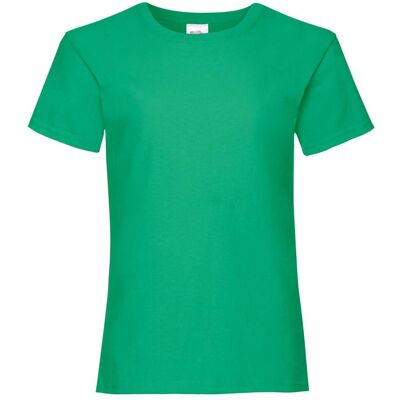 Valueweight Fruit Of The Loom Girls' Green T-Shirt Zelená 146-152 Valueweight Fruit Of The Loom Girls' Green T-Shirt Zelená 146-152