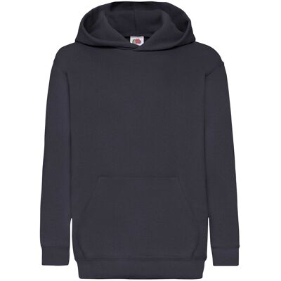 Navy Blue Children'S Sweatshirt Classic Kangaroo Fruit Of The Loom Šedá 9-10 Y Navy Blue Children'S Sweatshirt Classic Kangaroo Fruit Of The Loom Šedá 9-10 Y
