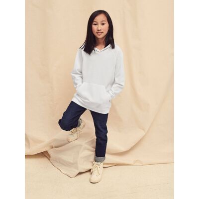 White Children'S Hoodie Fruit Of The Loom Biela 146-152 White Children'S Hoodie Fruit Of The Loom Biela 146-152