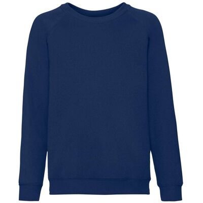 Granatowa Bluza Dziecięca Raglan Sweat Fruit Of The Loom Modrá 5-6 Y Granatowa Bluza Dziecięca Raglan Sweat Fruit Of The Loom Modrá 5-6 Y