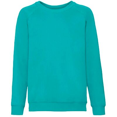 Fruit of the Loom Raglan Sweatshirt 620390 80/20 280g Tyrkysová 7-8 Y Fruit of the Loom Raglan Sweatshirt 620390 80/20 280g Tyrkysová 7-8 Y