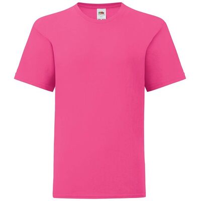 Pink Children'S T-Shirt In Combed Cotton Fruit Of The Loom Ružová 5-6 Y Pink Children'S T-Shirt In Combed Cotton Fruit Of The Loom Ružová 5-6 Y