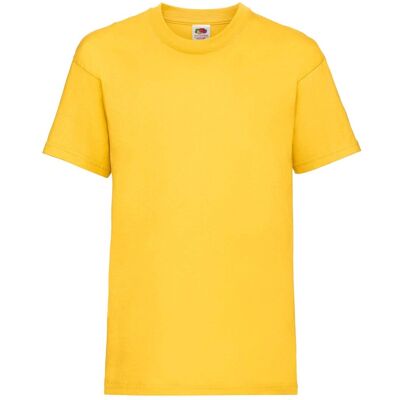 Yellow Cotton T-Shirt Fruit Of The Loom Žltá 9-10 Y Yellow Cotton T-Shirt Fruit Of The Loom Žltá 9-10 Y