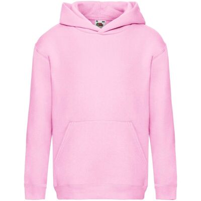 Pink Hooded Sweat Fruit Of The Loom Ružová 158-164 Pink Hooded Sweat Fruit Of The Loom Ružová 158-164