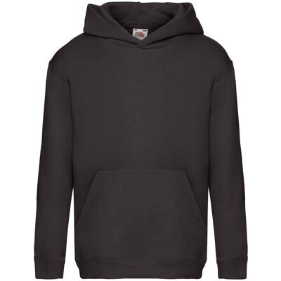 Czarna Bluza Dziecięca Hooded Sweat Fruit Of The Loom Hnedá 5-6 Y Czarna Bluza Dziecięca Hooded Sweat Fruit Of The Loom Hnedá 5-6 Y