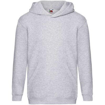 Szara Bluza Dziecięca Hooded Sweat Fruit Of The Loom Šedá 158-164 Szara Bluza Dziecięca Hooded Sweat Fruit Of The Loom Šedá 158-164