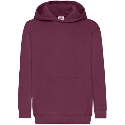 Burgundy Children'S Sweatshirt Classic Kangaroo Fruit Of The Loom Tmavočervená 5-6 Y Burgundy Children'S Sweatshirt Classic Kangaroo Fruit Of The Loom Tmavočervená 5-6 Y