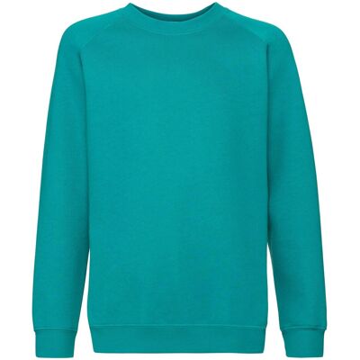 Zielona Bluza Dziecięca Raglan Sweat Fruit Of The Loom Tyrkysová 5-6 Y Zielona Bluza Dziecięca Raglan Sweat Fruit Of The Loom Tyrkysová 5-6 Y