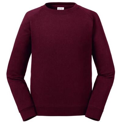 Burgundy Sweatshirt Raglan - Authentic Russell Tmavočervená 5-6 Y Burgundy Sweatshirt Raglan - Authentic Russell Tmavočervená 5-6 Y