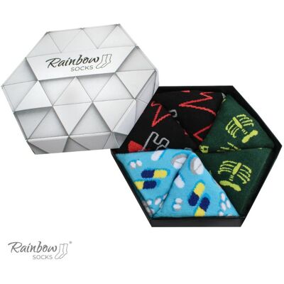 Zooksy/rainbow Socks Dúhové Ponožky Ponožky Pre Lekárov A Lekárov 3 Páry Čierna 36-40 Zooksy/rainbow Socks Dúhové Ponožky Ponožky Pre Lekárov A Lekárov 3 Páry Čierna 36-40