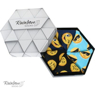 Zooksy/rainbow Socks Ponožky Dúhové Ponožky Emotikony Vtipné Smútok Kopce Šedá 36-40 Zooksy/rainbow Socks Ponožky Dúhové Ponožky Emotikony Vtipné Smútok Kopce Šedá 36-40