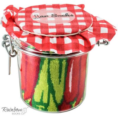 Zooksy/rainbow Socks Dúhové Ponožky Ponožky Zelenina V Nádobe Chilli Hrachu S Mrkvou 2 Pármi 36-40 Zooksy/rainbow Socks Dúhové Ponožky Ponožky Zelenina V Nádobe Chilli Hrachu S Mrkvou 2 Pármi 36-40