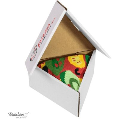 Zooksy/rainbow Socks Dúhové Ponožky 1 Ponožky 1 Pizza Vegetariánsky Pár Šedá 36-40 Zooksy/rainbow Socks Dúhové Ponožky 1 Ponožky 1 Pizza Vegetariánsky Pár Šedá 36-40