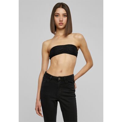 Urban Classics Dámsky Čipkovaný Čierny Bandeau Čierna S Urban Classics Dámsky Čipkovaný Čierny Bandeau Čierna S