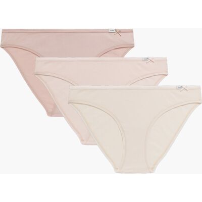 Atlantic 3-Pack Figi Womenskie Bikini Krémová Xl Atlantic 3-Pack Figi Womenskie Bikini Krémová Xl