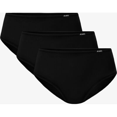 Atlantic 3-Pack Figi Womenskie Classic Čierna Xxl Atlantic 3-Pack Figi Womenskie Classic Čierna Xxl