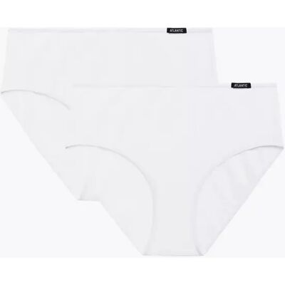 Atlantic 2-Pack Dámske Klasické Nohavičky Biela Xl Atlantic 2-Pack Dámske Klasické Nohavičky Biela Xl