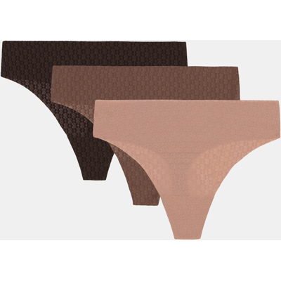 Under Armour Ua Pure Stretch Mesh Thong Thong - 3pk - Women'S Thong Hnedá Xl Under Armour Ua Pure Stretch Mesh Thong Thong - 3pk - Women'S Thong Hnedá Xl