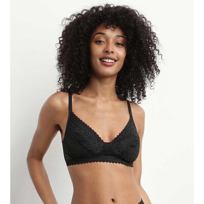 Dim Daily Dentelle Wirefree Soft Cup Bra - Dámska Podprsenka Bez Kostíc - Čierna Čierna 70 C Dim Daily Dentelle Wirefree Soft Cup Bra - Dámska Podprsenka Bez Kostíc - Čierna Čierna 70 C