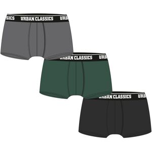 Urban Classics Boxer Shorts 3-Pack Gray+dark Green+black Čierna Xl Urban Classics Boxer Shorts 3-Pack Gray+dark Green+black Čierna Xl